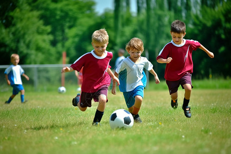 男孩子踢足球正在踢足球的男孩子背景