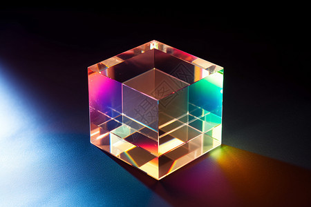 立方体折射现象图片