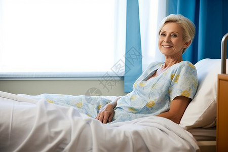 躺在床上的病人背景图片
