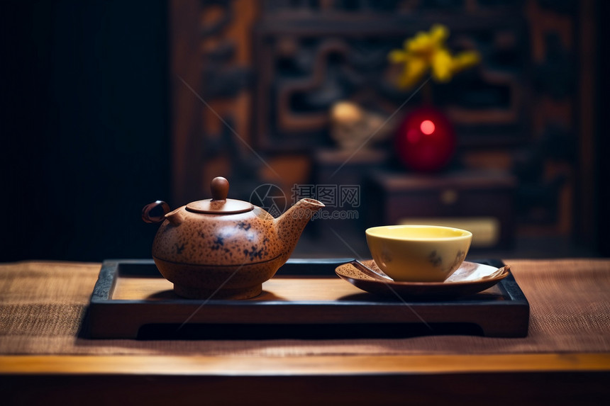 精美的中国茶具图片