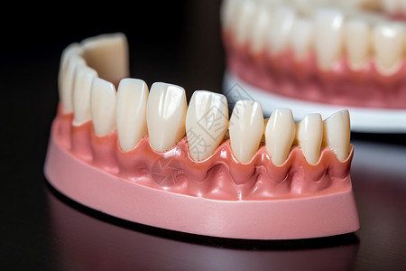 口腔牙齿模型背景图片