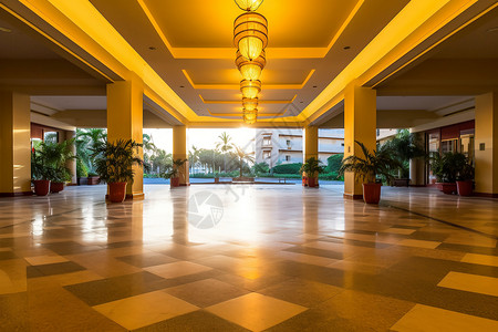 现代酒店大堂门廊图片