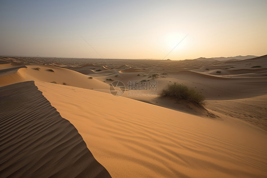 偏远地带的沙漠图片