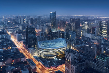 北京商业远景图背景图片