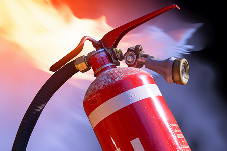 消防救援条例消防的灭火器设计图片