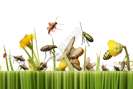 各种昆虫动物背景图片