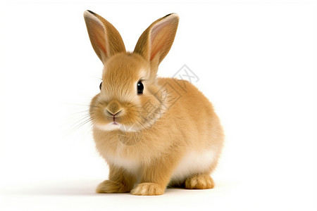 可爱的黄色小兔子图片
