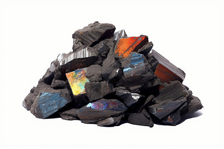 火山岩石碎块高清图片