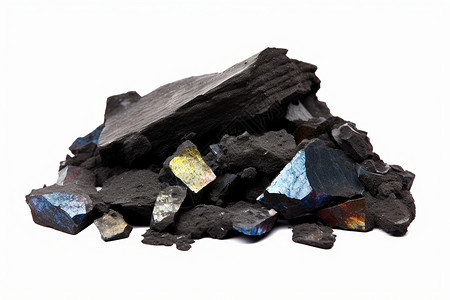 灰黑色的火山岩石背景图片