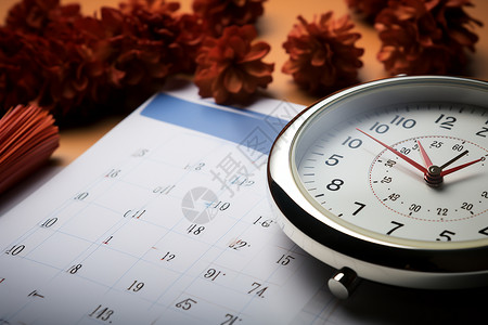 时间秒表年度计划日程安排背景