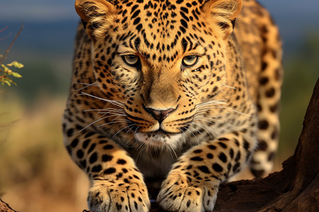 户外野生的猎豹高清图片