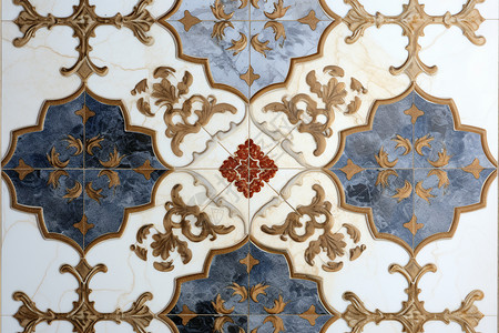 复杂古典的瓷砖背景图片