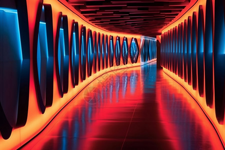 高科技隧道迷宫高清图片