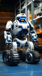 智能的机器人背景图片