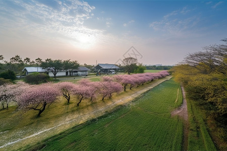 夏天大型农业种植场景观图片