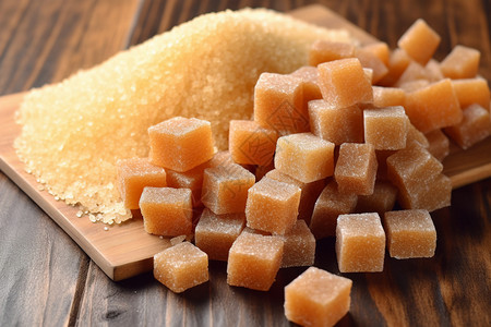天然美味的甘蔗方糖图片