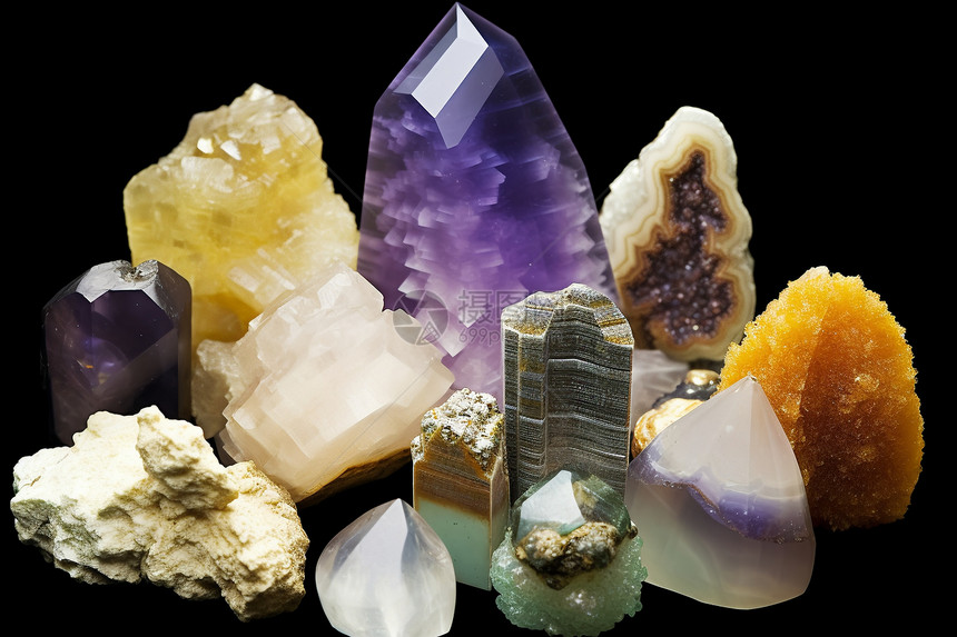 各种不同的矿石图片