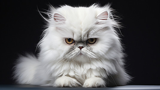 毛绒绒的波斯猫背景图片