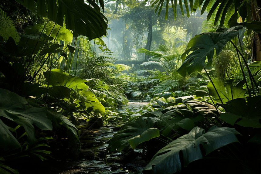 热带植物森林图片