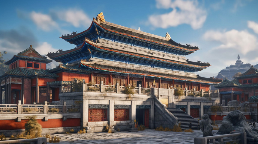 仿古的中国古建筑图片