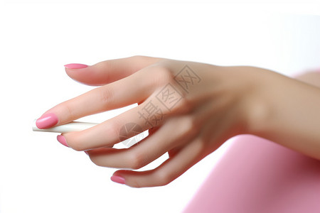 手指的指甲护理背景图片