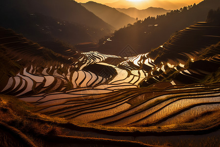 水稻风景名胜图片