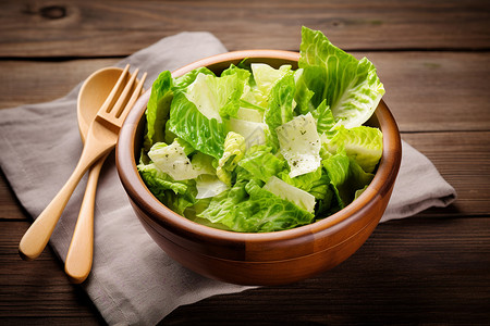 绿色营养的蔬菜沙拉图片