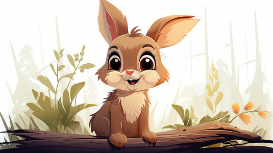 卡通的小兔子图片
