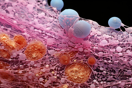 体内激素医学细胞背景设计图片