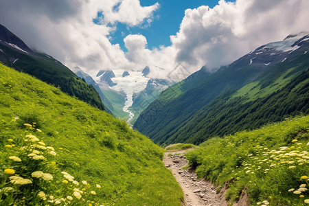 山地景色山峰景色背景