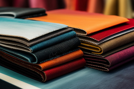 彩色布料皮革工业高清图片