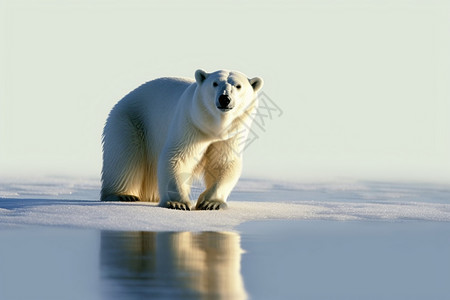 生活在北极的熊图片