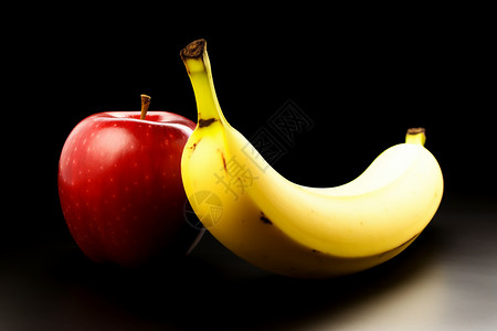 苹果和香蕉的图背景图片