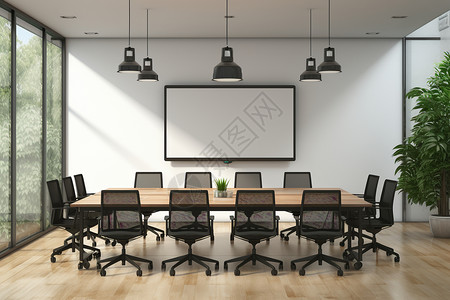 企业公司的会议室背景图片