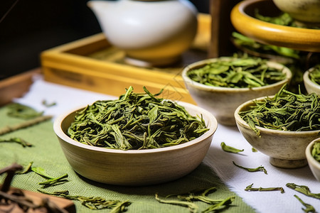 中国茶叶素材中国名茶碧螺春背景