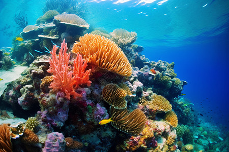 海底美丽的珊瑚图片