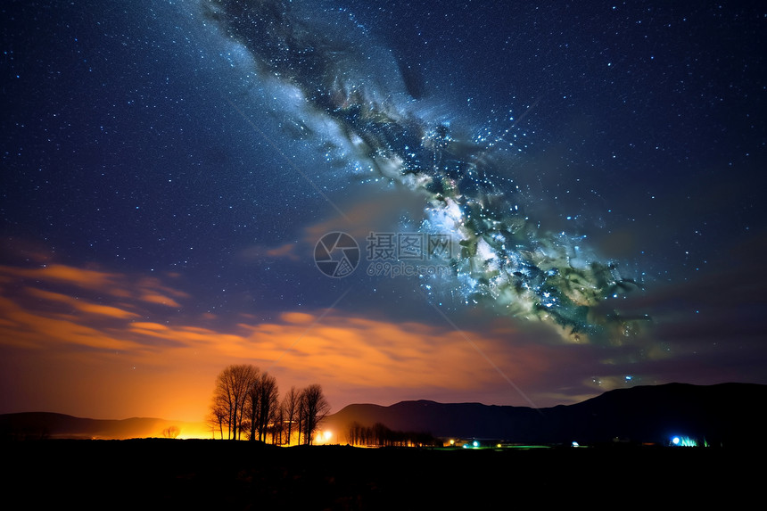 创意天文学星空景观图片