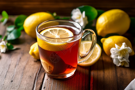 柠檬柑橘水果饮料图片