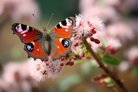 蝴蝶昆虫翅膀背景图片