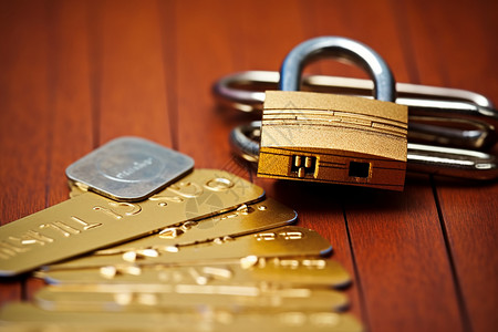 账户安全信用卡的保护密码背景