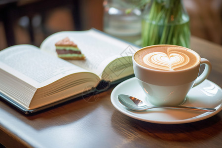 放松阅读的咖啡厅图片