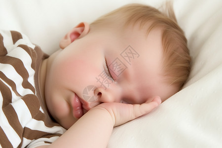 可爱儿童午睡困倦打鼾图片