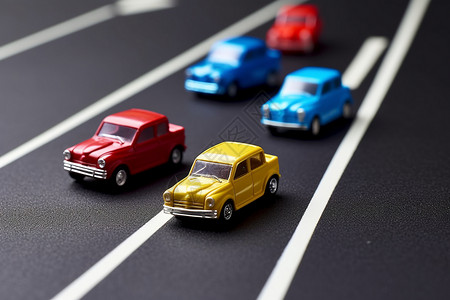 道路规则儿童道路汽车模拟背景