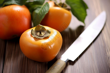 健康营养的柿子图片