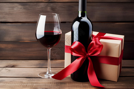 红酒好看素材好看的礼物和红酒背景