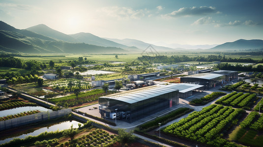 红毛丹现代农业产业园高清图片