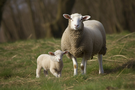 春季草地上的羊图片