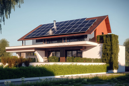 高科技太阳能住宅图片