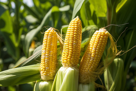 玉米作物已经成熟待采摘的玉米背景