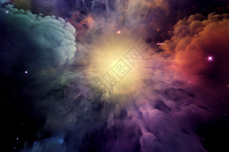 颜色光谱迷幻的星云背景图设计图片
